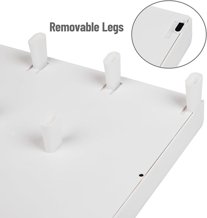Mind Reader PC, Laptop, IMAC Monitor Stand and Desk Organizer, White