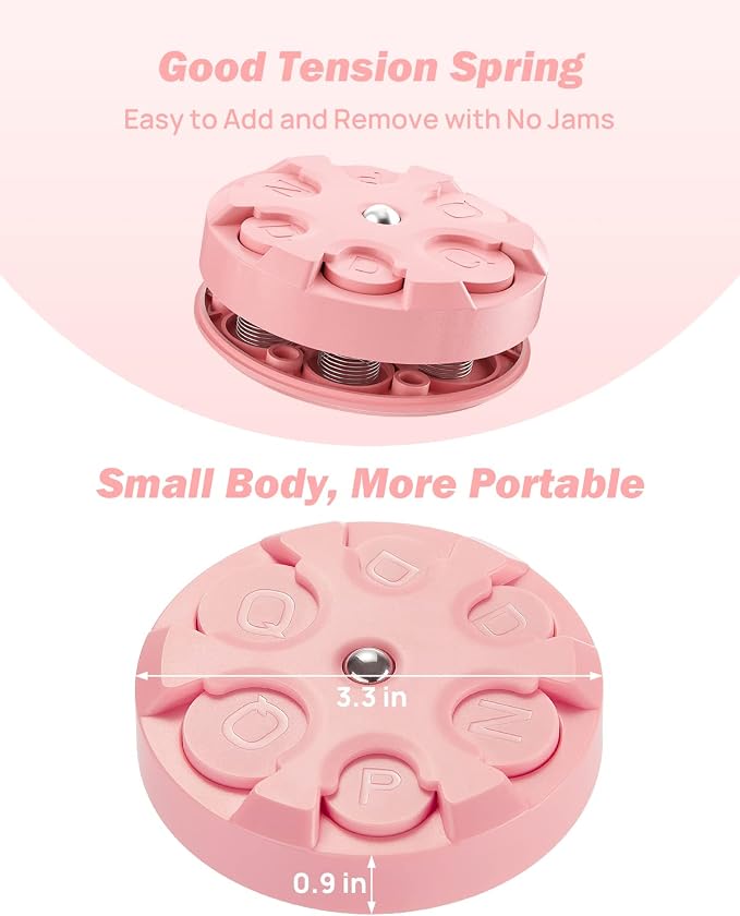 JOYTUTUS Coin Holder, Portable Coin Change Organizer, Universal Coin Storage Coin Holder for Car, Wallets, Pockets (Pink) (Pack of 2)
