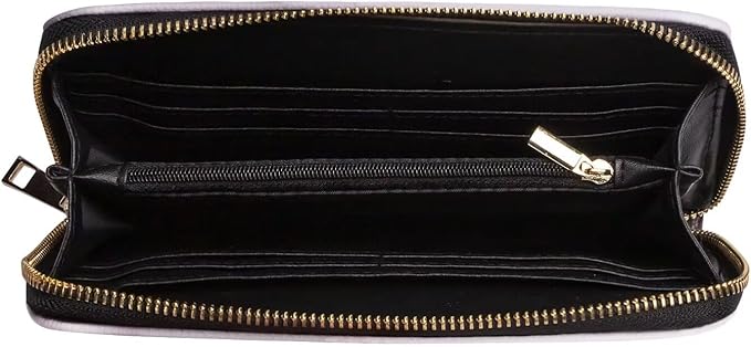 Custom Sports Team Zip Organizer Wallet-Personalized PU Leather Wristlet Wallet with Name Number,Multi-Card Slots,Wrist Strap,Fan Gift for Men Women.