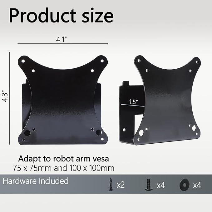 27MP58VQ VESA Adapter Compatible with LG 27" Monitor（Fits 27MP58VQ, 27MP59G-P, 27MP59HT-P, 27MP58VQ-P, 27MP58VQ-PF）â€?75x75 to 100x100 Wall Mount Bracket