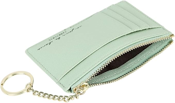 Women's 8 Cards Slim Minimalist Card Holder Coin Changes Purse Keychain Front Pocket Wallet | 8 Cards, Slim, Minimalist, Coin Changes, Purse, Keychain