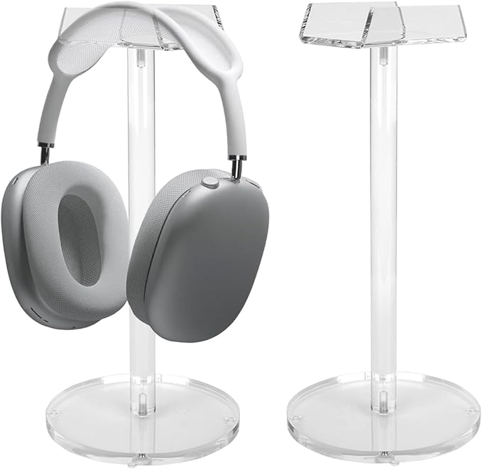 Acrylic Desktop Headphone Holder, Countertop Accessories Stand,Universal for All Music Gaming Headsets 1 Pack(DP015)