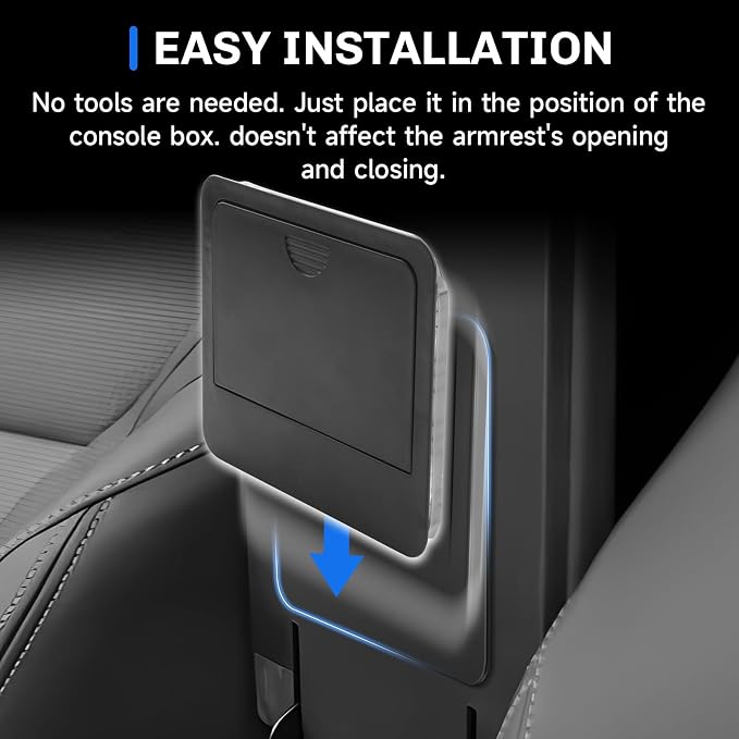 SXCY for 2024 2025 2026 Lexus GX550 Center Console Organizer for 2024 2025 2026 Lexus GX550 Accessories [Armrest Privacy Tray] 2024-2026 GX550 Armrest Back Privacy Storage Organizer