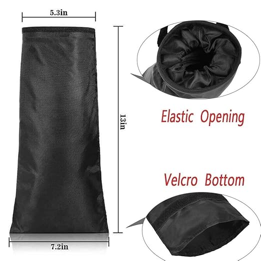 IPELY Universal Car Garbage Bag Back Seat Headrest Litter Trash Garbage Can (Black)