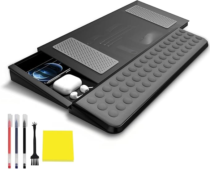 Computer Tilt Keyboard Stand - Acrylic Ergonomic Keyboard Holder for Easy Typing Working, Keyboard Riser with Comfortable Wrist Rest for Keyboard, Office, Home - Fits All Keyboard Sizes