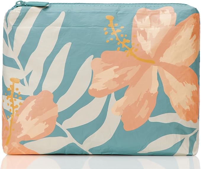 ALOHA Collection Small Pouch | Lightweight, Packable, and Splash-Proof Makeup Pouch | Easy to Clean