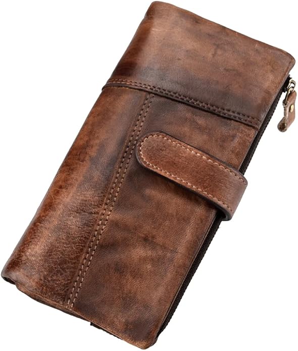 Hebetag Leather Clutch Purse Wallet for Men Organizer Holder Wrist Bag | Organizer, Holder