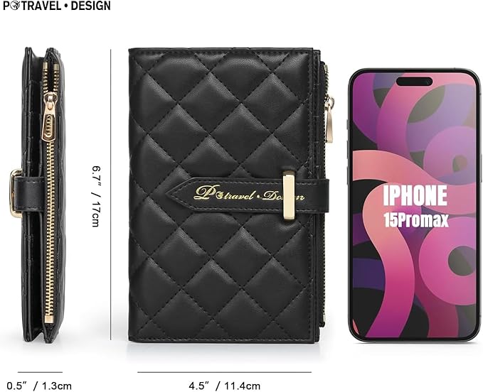 Passport Holder for Travel,Leather Passport Wallet,Travel Document Organizer with AirTag Slot,RFID Blocking With Credit Cards Case,Zippered Coins Pocket and Cash Slot for Women Men