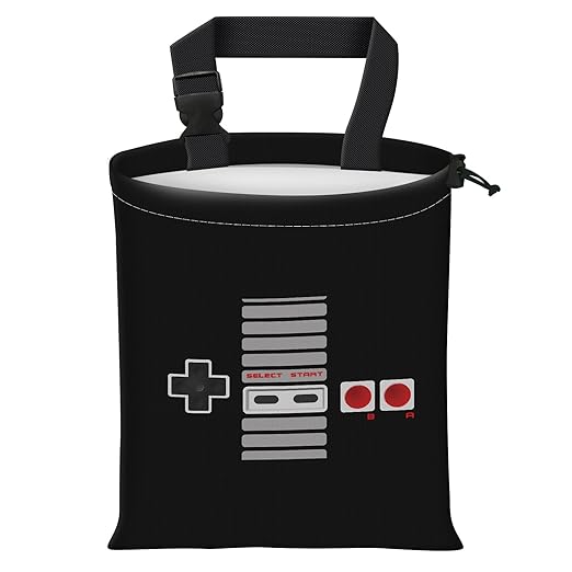 Car Trash Bag Large Hanging Can for Back of Seat, Cute Waterproof Car Garbage Bag for Vehicle, Travelling, Outdoor Game Console Buttons