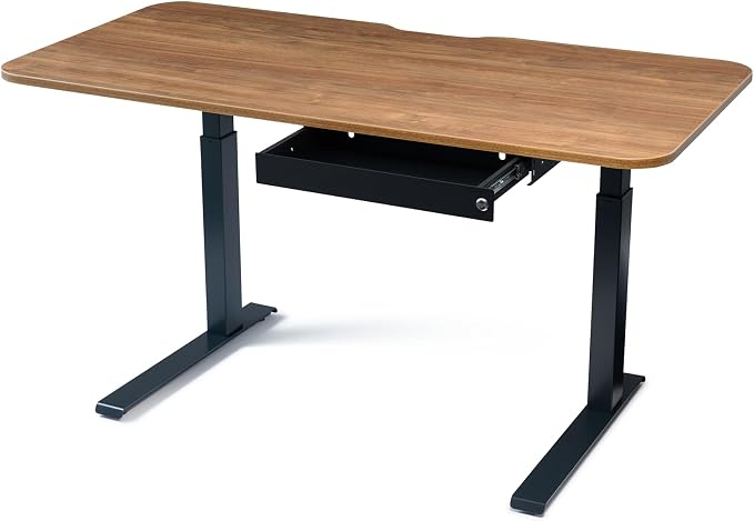 PERFECT POSTURE Max Under Desk Storage Drawer – Large Desk Drawer with Lock for Regular & Sit-Stand Standing Desks, Black (19.3" x 10")