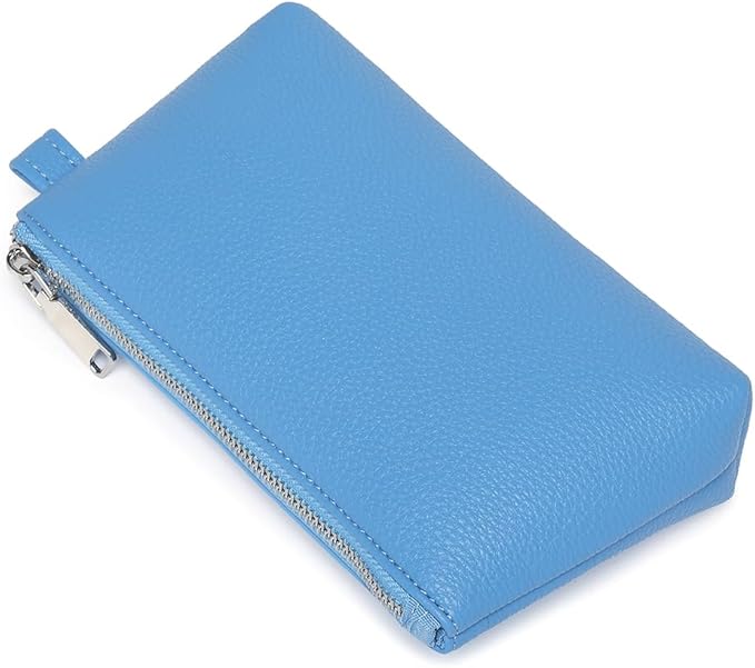 PU Leather Makeup Simple and Convenient Handbag Small Exquisite Storage Bag (PU/Gentian Blue)