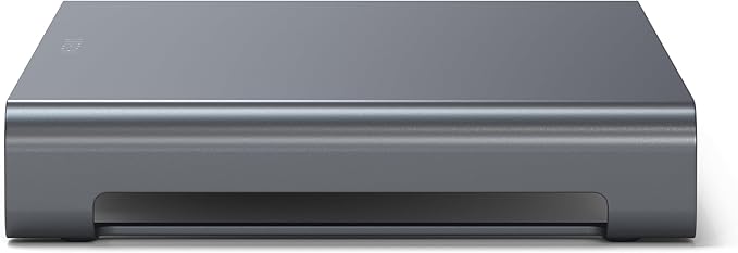 Satechi USB C Hub Monitor Stand for Desk with USB-C Data Port, 3 USB 3.0 Ports, Micro/SD Card Readers, Audio Jack, Computer Monitor Stand for Desktop Computers, Monitors, and Laptops