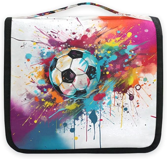 senya Hanging Travel Toiletry Bag 1159 Football Soccer Kit Makeup Case Cosmetics Organizer for Men Women
