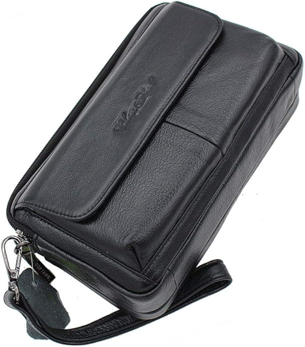 Hebetag Leather Clutch Purse Wallet for Men Organizer Holder Wrist Bag | Organizer, Holder