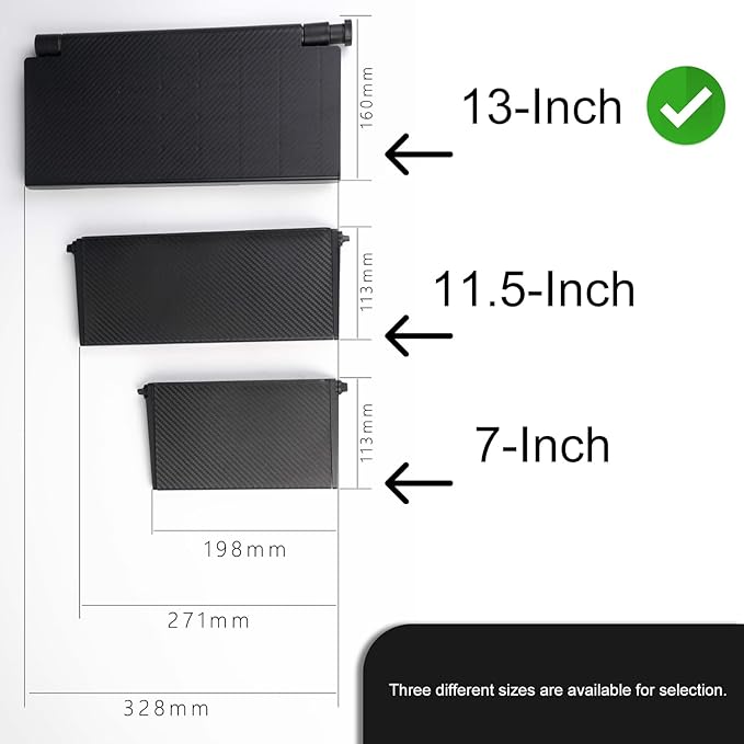 13 Inch Adjustable Screen Top Shelf Organizer for TV Computer Monitor Flat Screen, Large TV Mount Top Shelf Used to Place Soundbar Cable Box Speakers Apple TV Play-Station Camera Frames Remote