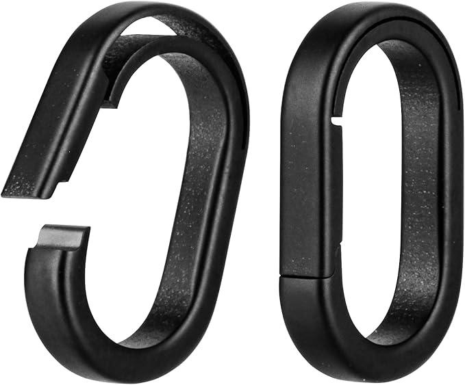 KEEPO LINK Titanium Key Ring Side Pushing, Small Key Ring Quick Release Keychain Connector for Men, 2 Pcs, OLO03