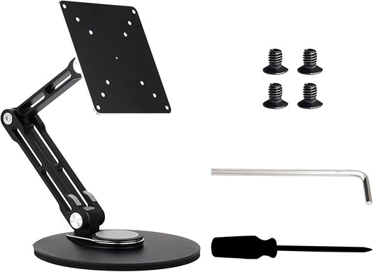 VESA Monitor Stand Portable & Adjustable Stand, Compatible With Monitors Up To 19inch, Supports Multi-axis Rotation, Weighted Base And Ergonomic Design, Foldable For Easy Storage