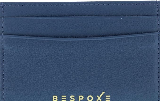 Slim Minimalist Front Pocket RFID Blocking Leather Wallets for Men and Women - Admiral Blue