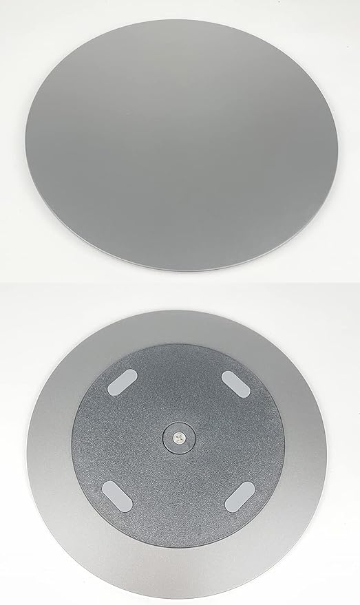 360° Rotation Monitor Stand, Grey Aluminum Alloy, Wide Compatibility for iMac, Laptop, Potted Plants, Arts & Crafts and More