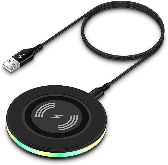 Samsung Wireless Charger Fast Charging Pad Android Phone Charger Pad Station for Samsung Galaxy S25 S24 Ultra S24+ S24 S23 S22 S21 S20 S10,iPhone 16 15 Pro Max Plus 14 13 12,Google Pixel 9 8 Pro 8 7