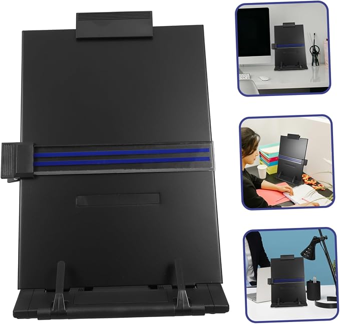 Adjustable Reading Stand Receipt Holder for Desk Document Holder for Monitor