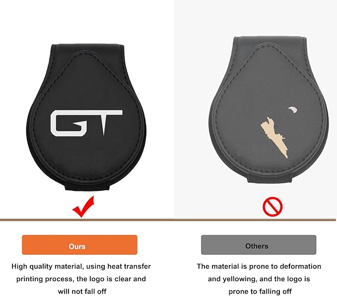 Car Sunglasses Holder for GT Car Sun Visor Leather Glasses Sunglass Clip Magnetic Eyeglass Hanger Mount Car Accessories Compatible with GT Car Owners