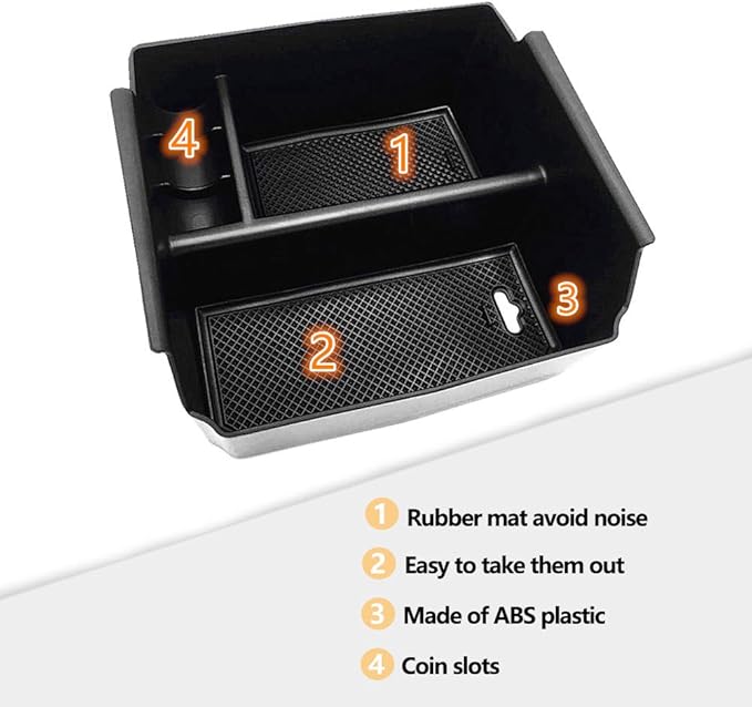 JOJOMARK Compatible with Jeep Wrangler JK and JKU Accessories 2011-2018 Center Console Tray Organizer(Console tray)