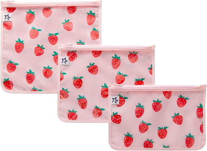 Tiny Twinkle Diaper Bag Organizing Pouches|3 Pack Mess-Proof Clear Front Travel Organizer Bags&TSA Approved Toiletry Bag Set for Baby and Mom Essentials