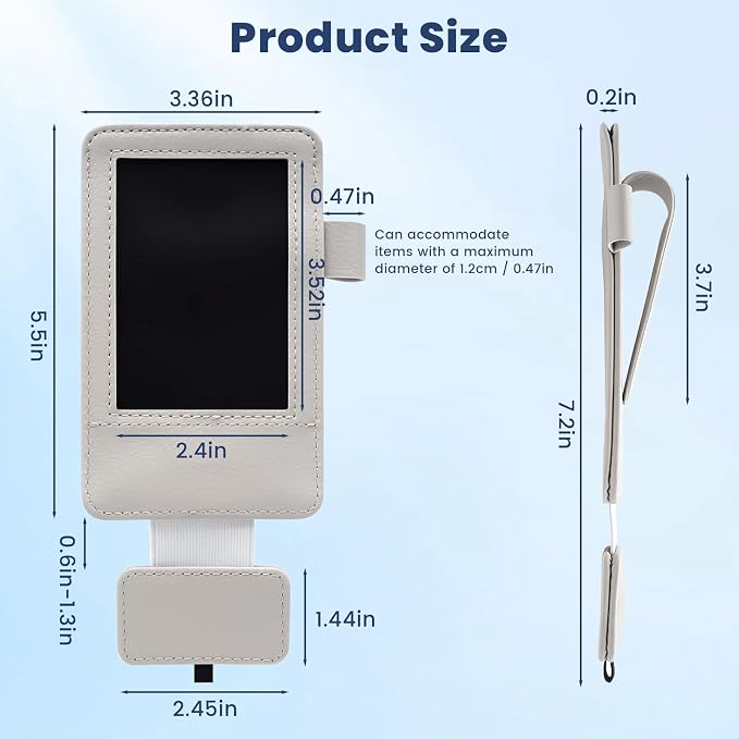 3 in 1 Sunglass & Photo Holder for Car, Car Visor Sunglasses Holder Clip, Sunglass Holder with Strong Magnetism