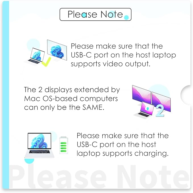 Laptop Docking Station, WAVLINK 10Gbps Docking Station with Dual HDMI, 100W PD in, 10Gbps USB-A/C 3.2, 5Gbps USB-A, USB2.0, Gigabit Ethernet for Dell/HP/Lenovo etc, Windows Systerm Computer Only
