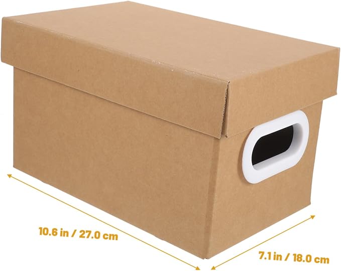 Stackable File Boxes Lids Boxes for Organizing Desktop Storage Basket Sundry Organizer