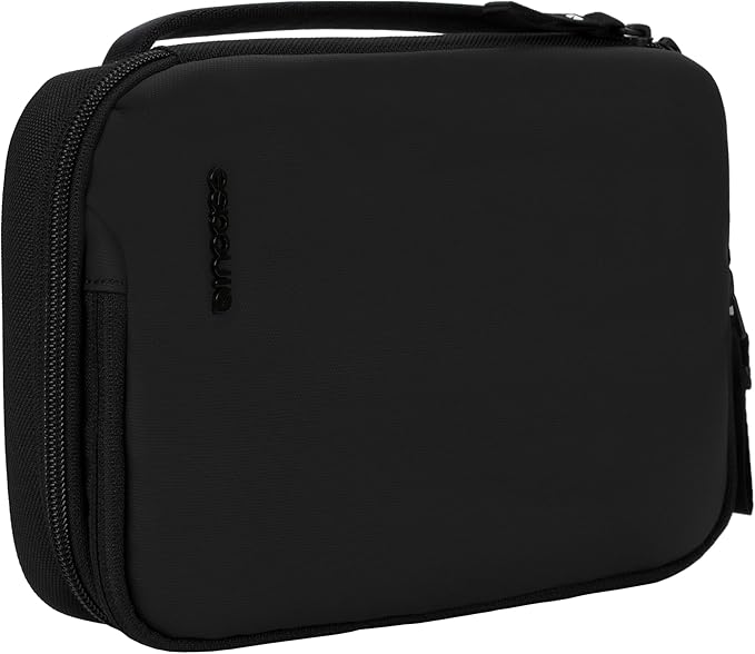 Incase A.R.C Accessory Organizer - Electronic Organizer Travel Case + Cord Storage - Efficient Cable Management - Compact & Durable Electronics Organizer, Black (10 x 3 x 2 in)