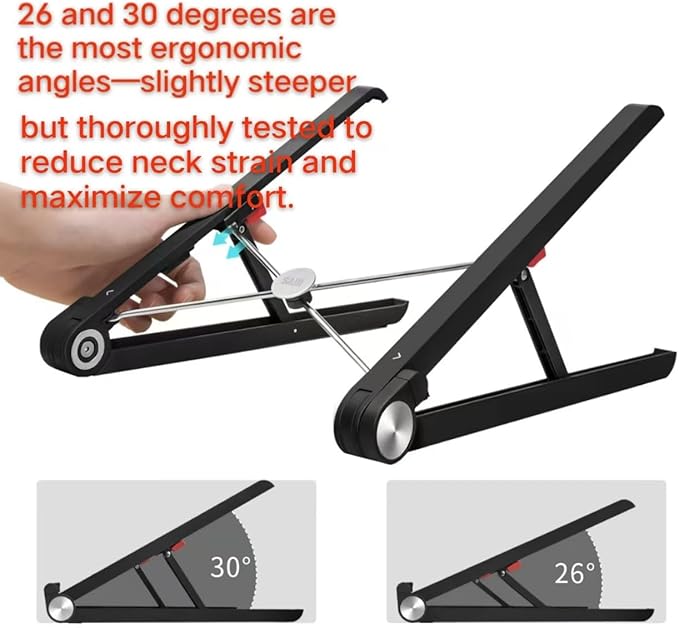 Portable Laptop Stand for Asus ROG Strix Scar 18 16 17 15 Strix G16 G18 G17 G15 15 16 17 18 inch Gaming Laptop.Laptop Stand for Desk,Made of Reinforced Nylon, 304 Stainless Steel and Silicone