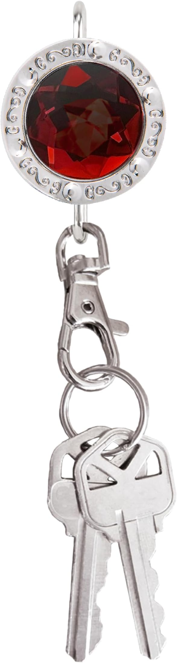 Women’s Bag Charm Key Finder, Car Keychain Hook, Cute Purse Organizer & Tote Bag Accessories, Gifts for Mom - Gems