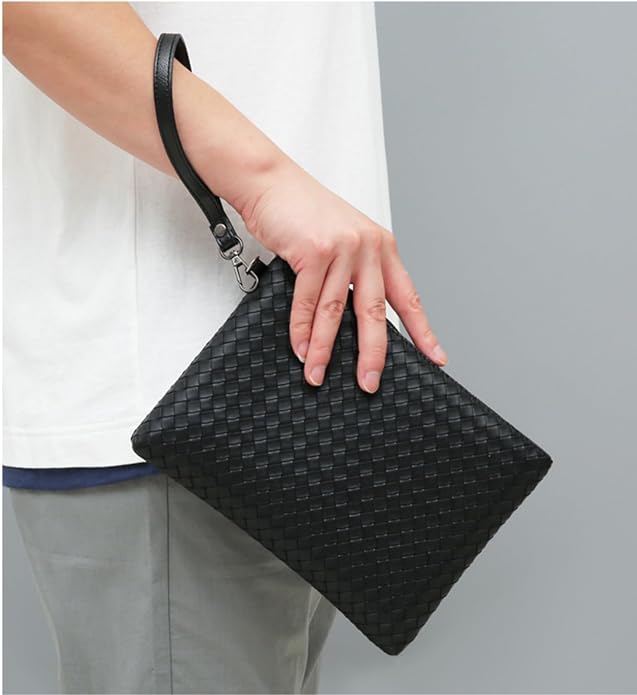 Mens Clutch Bag Man Purse Handbag 9.5-11 inches Large Hand Bag Big Clutch Wallet
