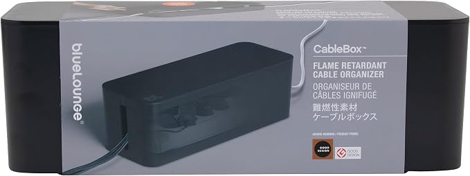 Bluelounge CableBox Cable and Cord Management System,Black