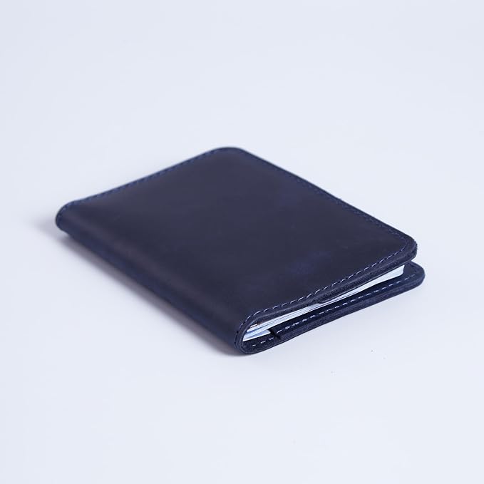 INCARNE US Leather Passport Holder for Travel - Passport Case - Passport Wallet for Men - Passport Cover for Women Sleeve Protector - Travel Essentials Vacation Luggage Travel Gifts - Vintage Blue