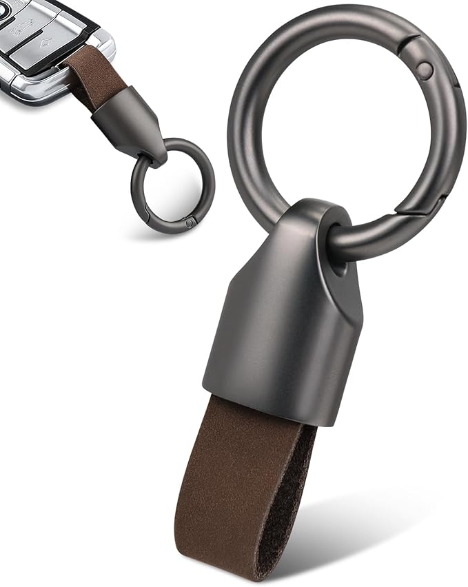Car Key Chain Ring Clip, Small Key Fob Accessory with Keyrings Zinc Alloy Buckle