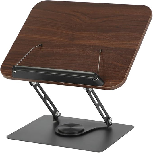 Adjustable Book Stand, 360° Rotating Laptop Stand, Foldable Reading Desk Holder, Ergonomic Multi-Purpose Tablet Stand, Height Adjustable Workstation Riser