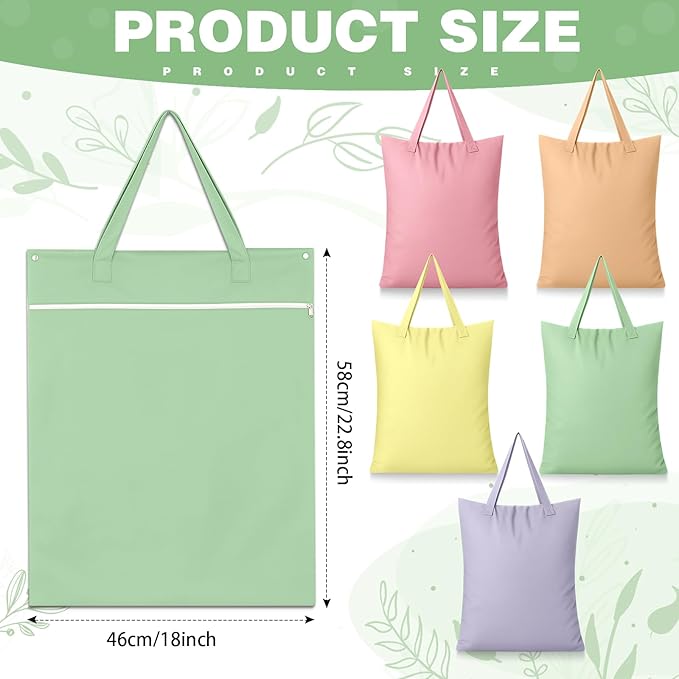 SATINIOR 5 Pcs Large Travel Laundry Bags with Handle Waterproof Washable Dirty Clothes Bags