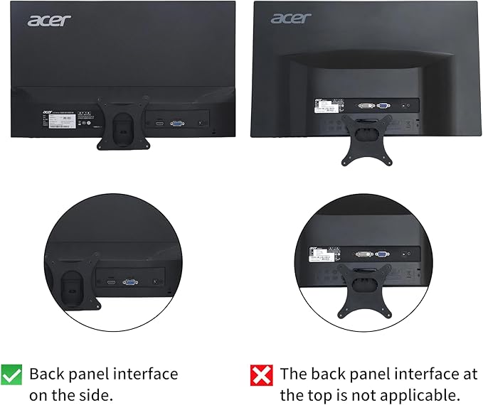 SB220Q VESA Adapter Compatible with Acer SA220Q,SA230,SA240Y,SA270,SB230,SB240Y,SB270,HA220Q,HA270,R221Q,R231,R241Y,RT240Y,RT270,R271,RT270,H226HQL,H236HL,H276HL,G227HQL,G237HL,G247HYL,G257HU,G257HL