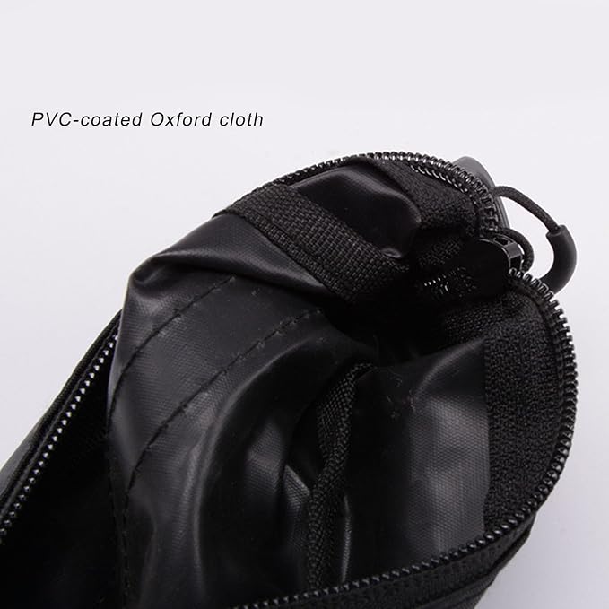 Portable Tool Pouch, Puncture Proof Oxford Fabric with Reliable Zip, Foldable EDC Storage Bag for Small Tools Office Supplies, 19x5.5x3cm