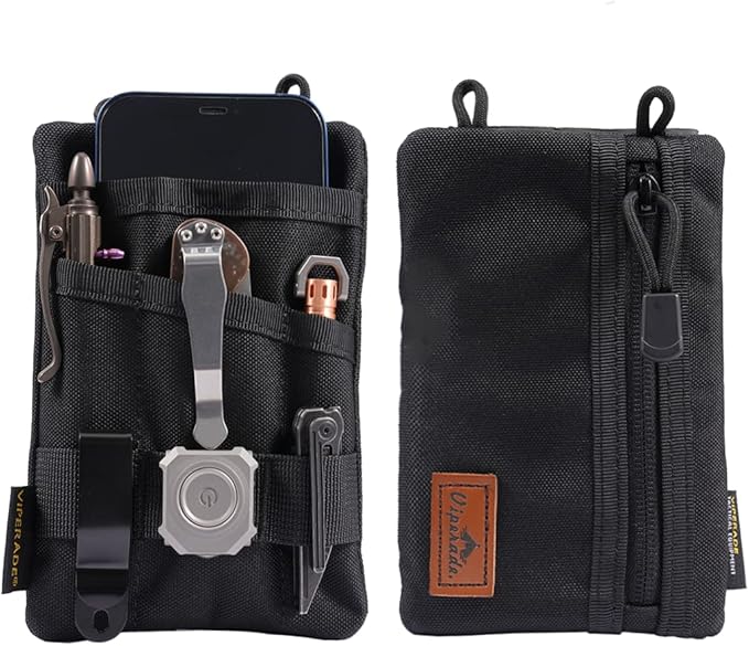 VIPERADE VE1 Pocket Organizer, EDC Pouch for Men, EDC Organizer Storage EDC Gears, Multitool Pocket Pouch Hold Your Flashlight/Pocket Knife, Pen, Notebook