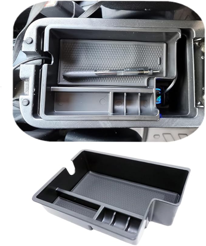 Vesul Center Console Armrest Storage Box Compatible with Mitsubishi Outlander Sport 2012 2013 2014 2015 2016 2017 2018 2019 2020 2021 ABS Tray Insert Organizer Glove Pallet