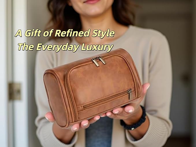 Personalized Small Toiletry Bag for Men,Minimalist Travel Toiletry Organizer Dopp Kit Water-resistant Shaving Bag for Travel Essentials,Travel Gifts For Men Unique