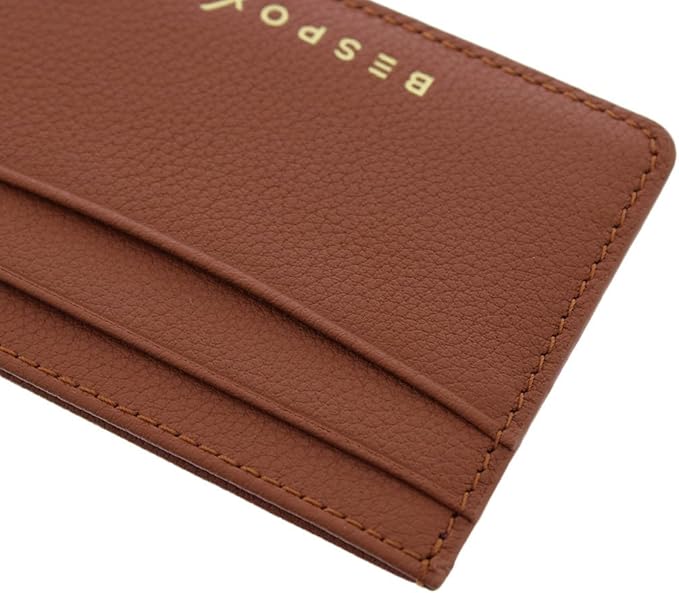 Slim Minimalist Front Pocket RFID Blocking Leather Wallets for Men and Women - Caramel Brown