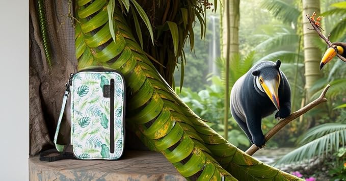 GOX Passport Holder for Travel Family RFID Neck Wallet for Traveling Women Travel Pouch for Passport and Documents with RFID Waterproof Zipper Passport Case (Forest)