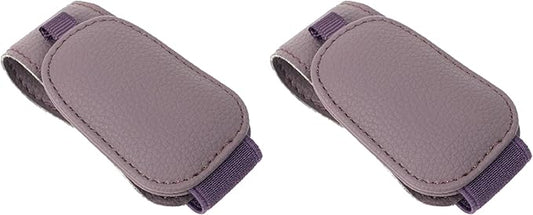 Yuoyar 2 Packs Magnetic Sunglass Holder for Car Visor - Universal Sunglasses Clip for Different Size Eyeglasses - Convenient Interior Car Accessories (Purple)