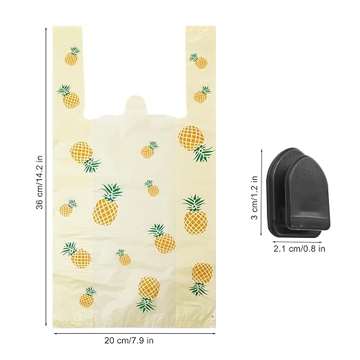 Car Trash Bag Hanging Disposable Car Garbage Bag Pack of 200 Small Auto Trash Bag for Car with 4 Hook for Car Kitchens Bedrooms Offices During Travel and Camping (Yellow)