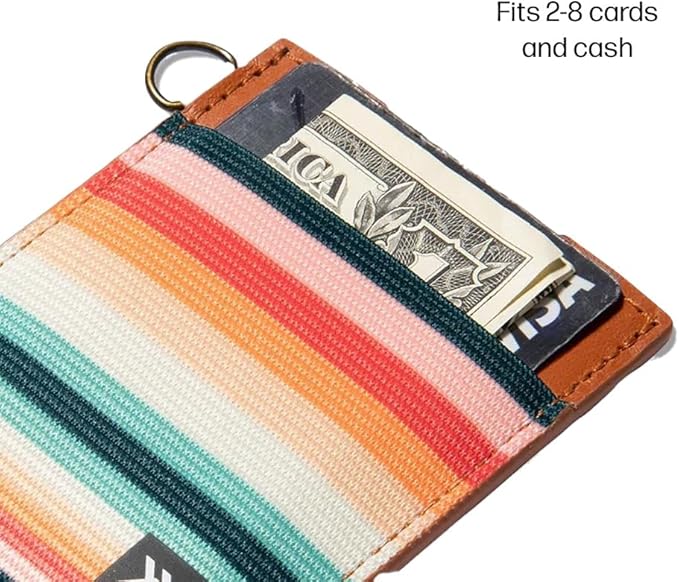 Thread Wallets Ultra Slim Minimalist Leather Card Holder Wallet (Renae)